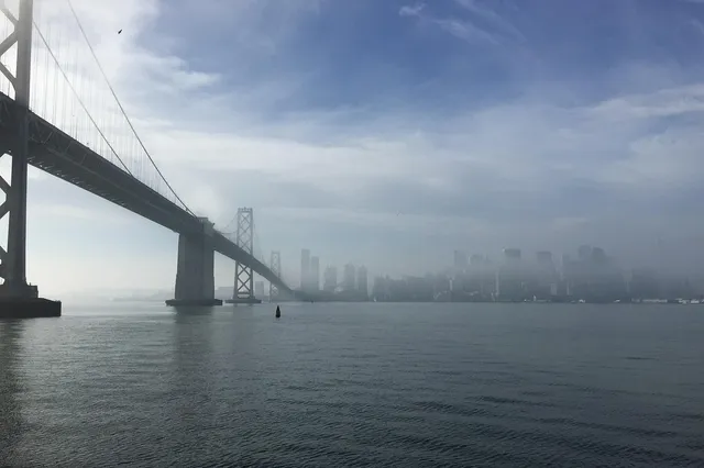 The eastern span of the San Francisco-Oakland Bay Bridge from Treasure Island. Photo credit: Joe Parks.