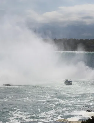 At Niagara Falls State Park, Niagara Falls, NY 14303. The prime viewing area for the American Falls and Rapids, Prospect Point is also home to the Visitor Center, Niagara Adventure Theater, the Observation Tower and the Maid of the Mist.